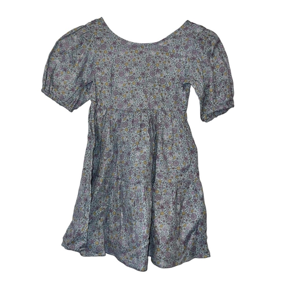 Cotton on kids girls blue ditsy Georgia floral dress sz 8 NWT short sleeve